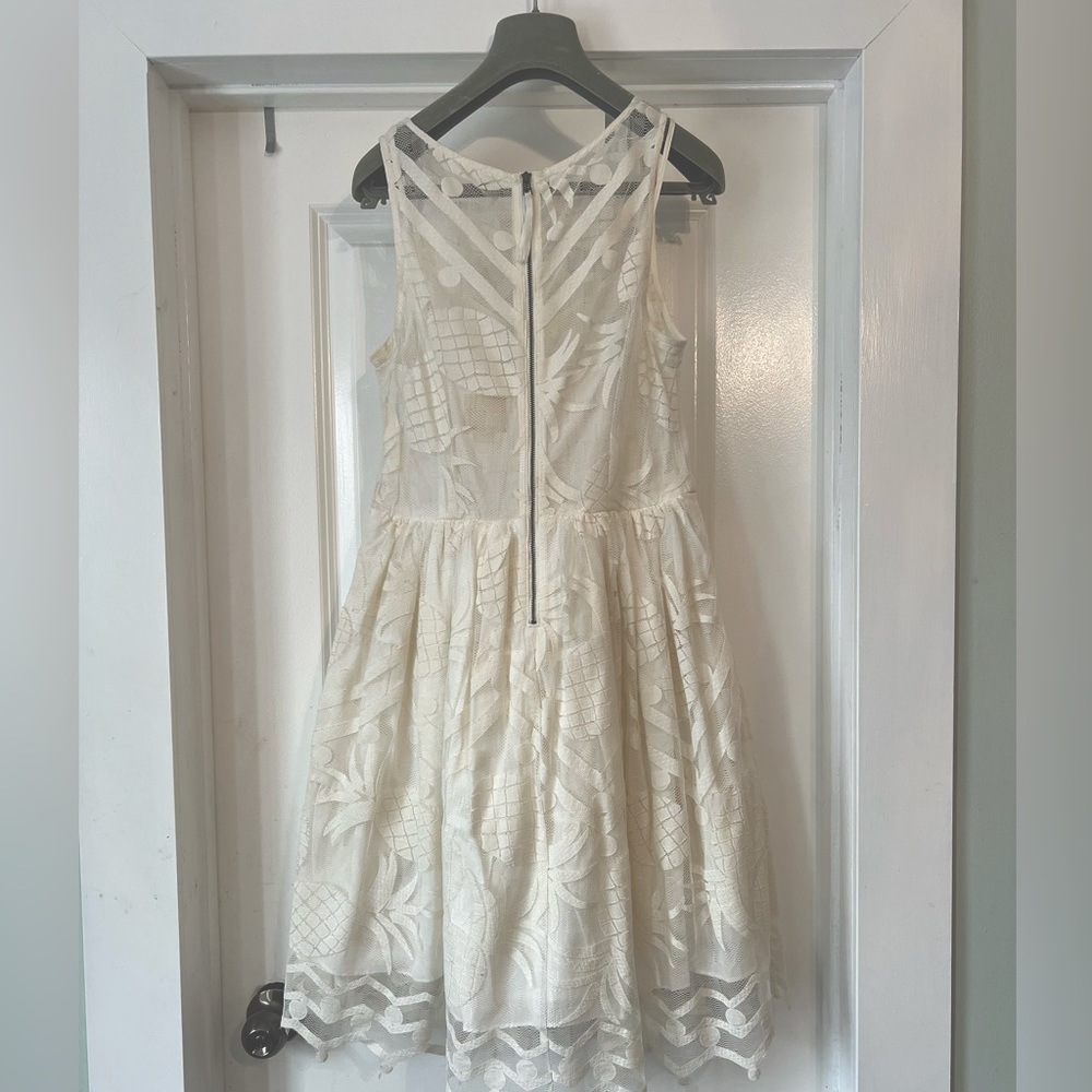 Anthropologie MAEVE Pineapple lace dress - Size 6 - Picture 7 of 10